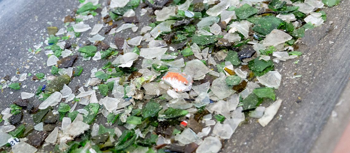 Glass recycling process